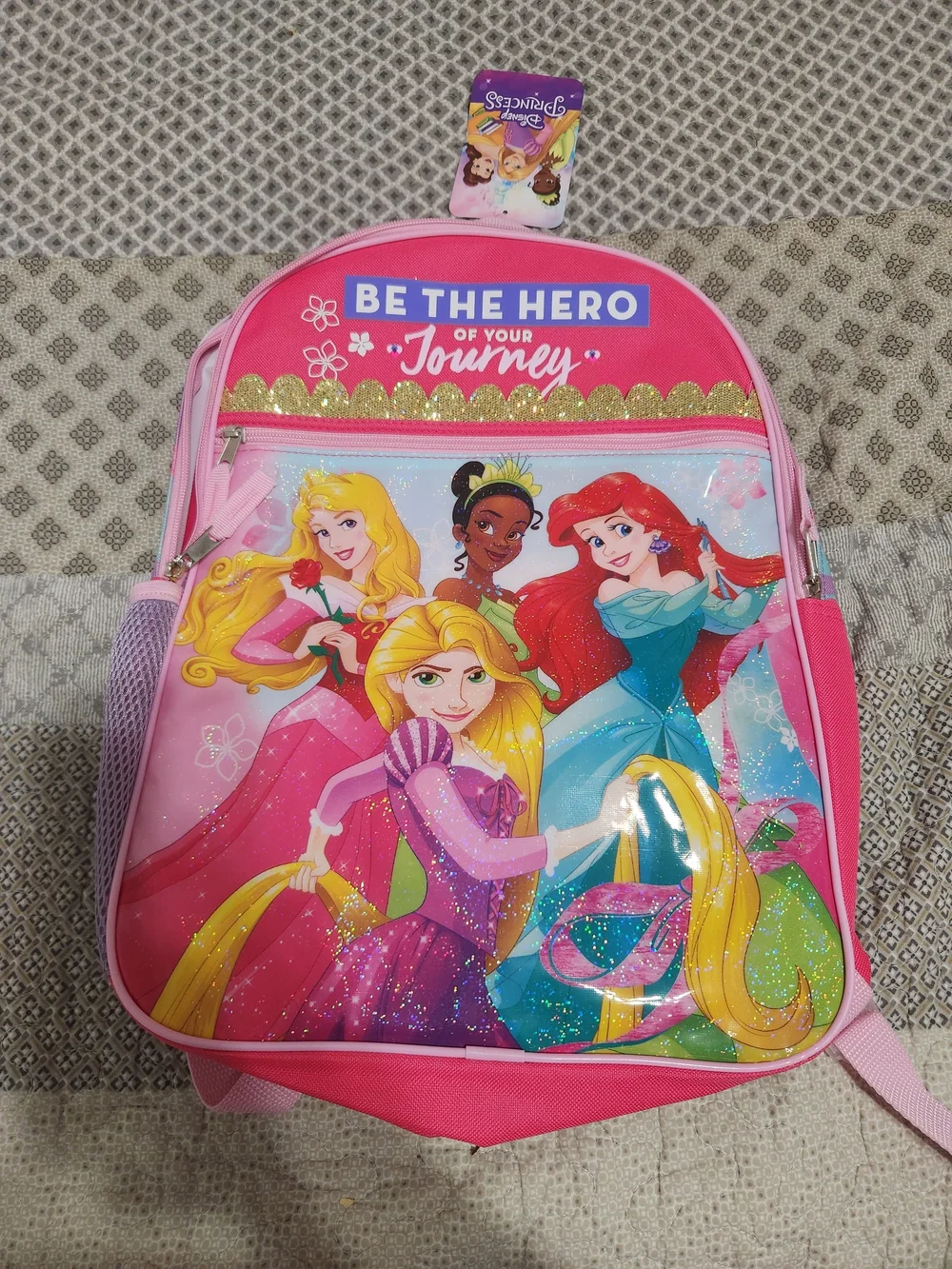 Disney Princess Pink Kids Backpack - Be The Hero of Your Journey